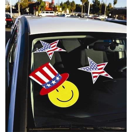 Ez Line Patriotic Hat Decals, Happy Face And Stars Sold Separately Pk 446-Hat